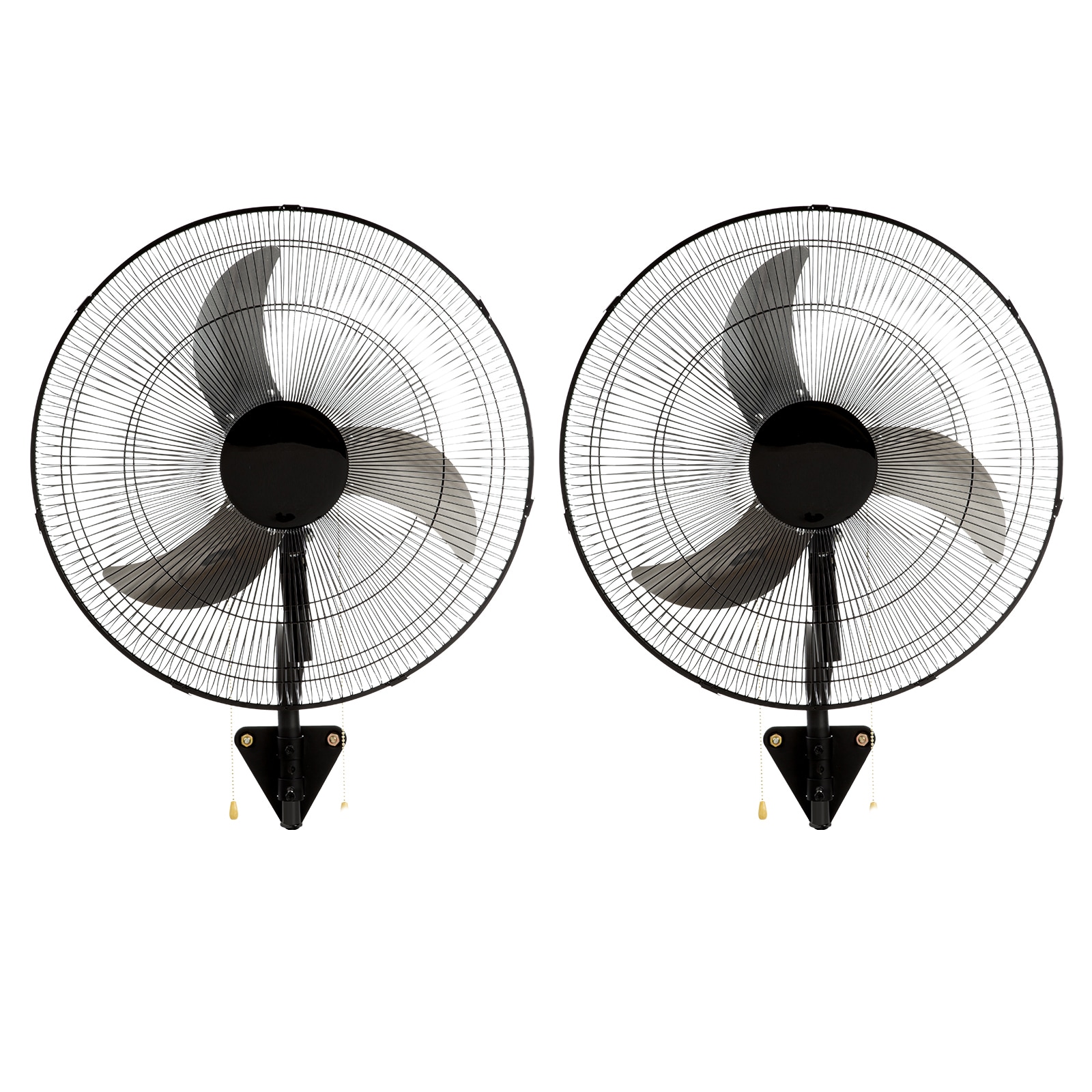Industrial Wall Mounted Oscillating Fan High Velocity Black_voghion.com